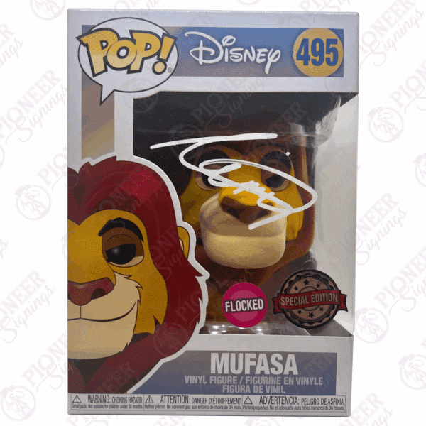 Disney’s The Lion King - Mufasa - 495 Funko Pop Signed by Aaron Pierre - Pioneer Signings