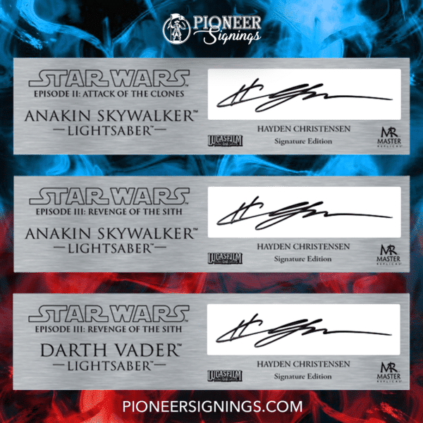 Hayden Christensen - Lightsaber Plaques