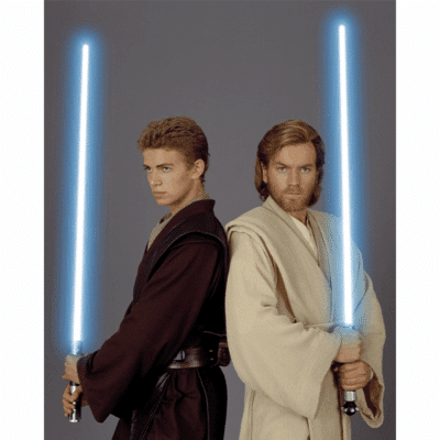 Hayden Christensen & Ewan McGregor - Dual-Signed Print - Star Wars 1