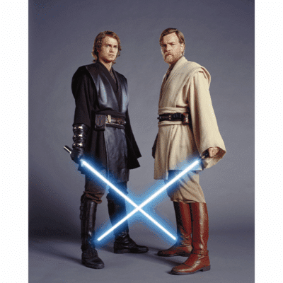 Hayden Christensen & Ewan McGregor - Dual-Signed Print - Star Wars 2