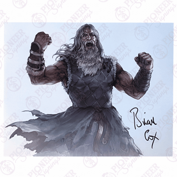 The Lord of the Rings: The War of the Rohirrim 'Helm' 8" x 10" Print Signed by Brian Cox