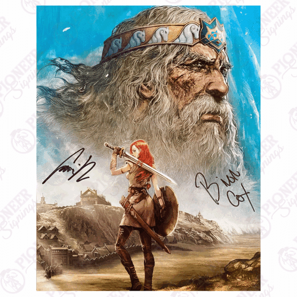 The Lord of the Rings: The War of the Rohirrim 'Helm' & Hela 8" x 10" Print Signed by Brian Cox & Gaia Wise