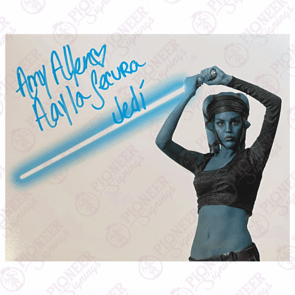 Star Wars - Aayla Secura - 8x10 Print Signed by Amy Allen with Character Name - Pioneer Signings