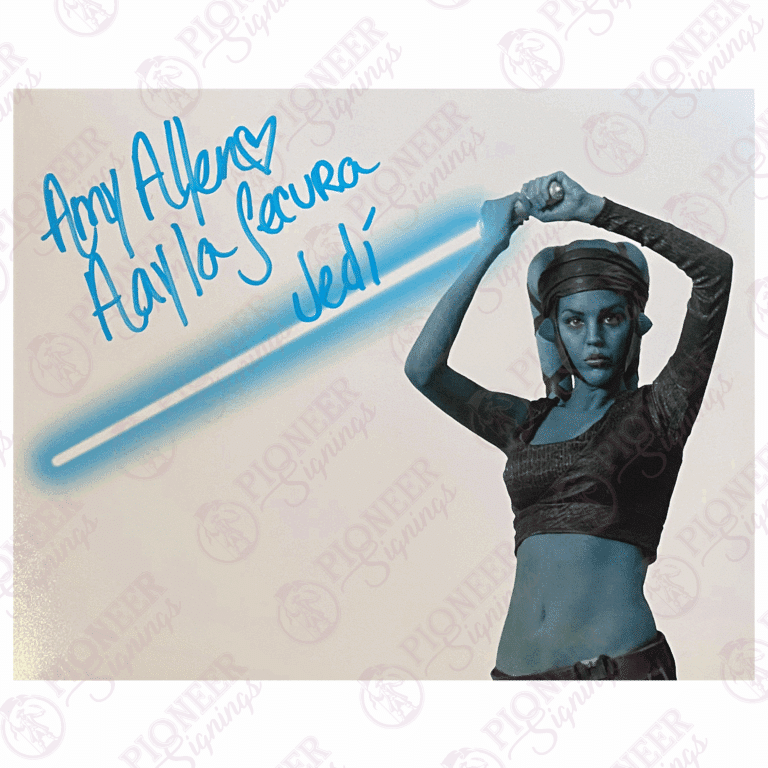 Star Wars - Aayla Secura - 8x10 Print Signed by Amy Allen with Character Name - Pioneer Signings