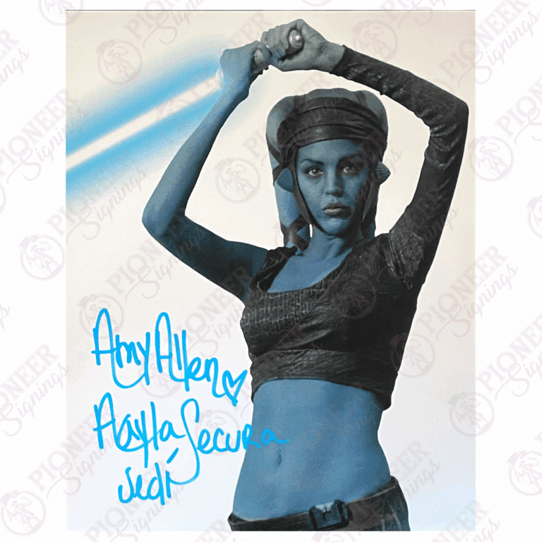 Star Wars - Aayla Secura - 8x10 Print Signed by Amy Allen with Character Name - Pioneer Signings