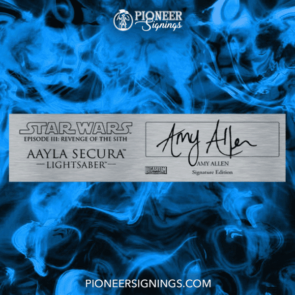 Star Wars: ‘Amy Allen’ Aayla Secura Signed Custom Plaque