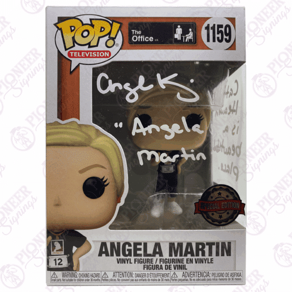 The Office 'Angela Martin' Funko Pop! 1159 Signed by Angela Kinsey with Quote "CAT"- Pioneer Signings