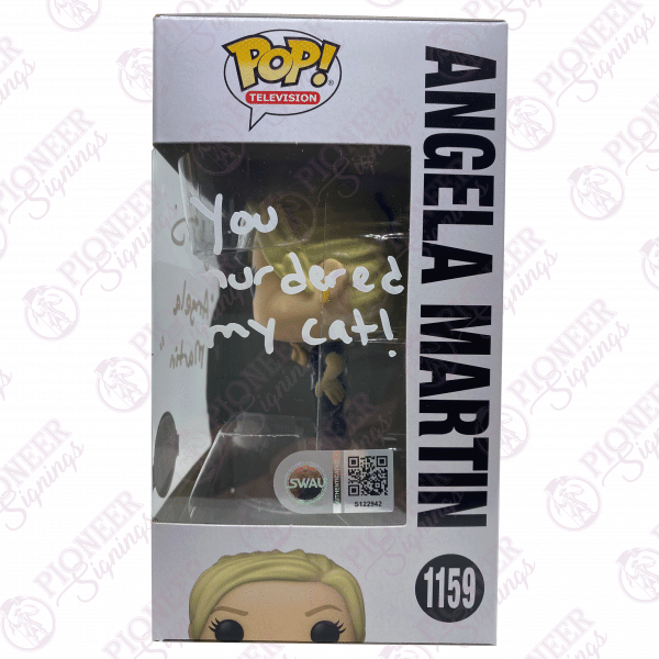The Office 'Angela Martin' Funko Pop! 1159 Signed by Angela Kinsey with Quote "Murdered"- Pioneer Signings