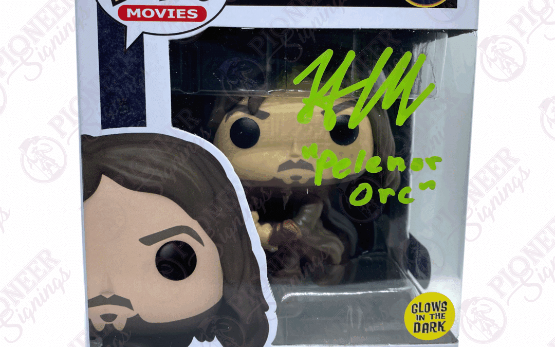 The Lord of the Rings – Aragorn – 1444 Funko Pop Signed by Henry Mortensen with Character Name