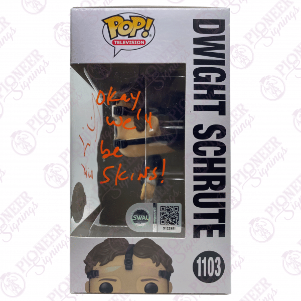 The Office 'Dwight Schrute' Funko Pop! 1103 Signed by Rainn Wilson with Quote - Pioneer Signings