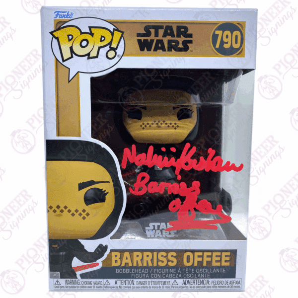 Star Wars - Barriss Offee - 790 Funko Pop signed by Nalini Krishan - Pioneer Signings