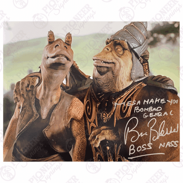 Star Wars: The Phantom Menace Boss Nass 11" x 14" Print signed by Brian Blessed with Quote - Pioneer Signings