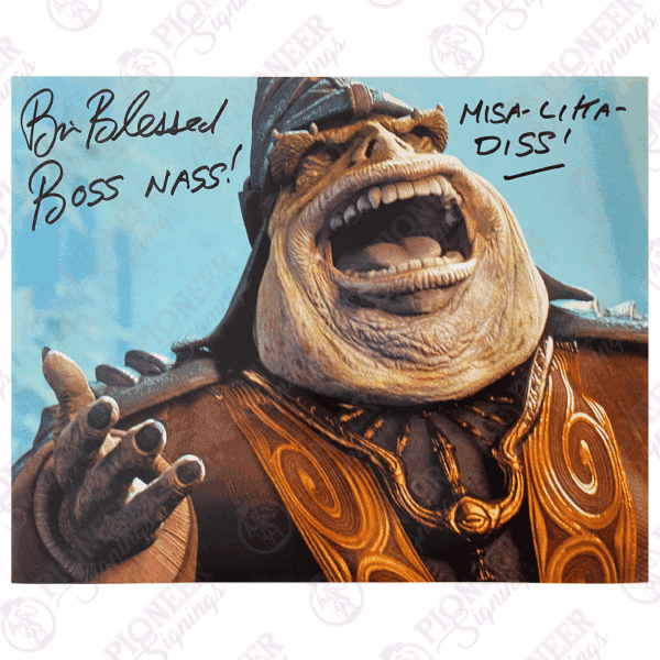 Star Wars: The Phantom Menace Boss Nass 11" x 14" Print signed by Brian Blessed with Quote - Pioneer Signings