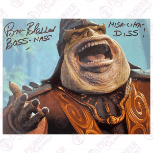 Star Wars: The Phantom Menace Boss Nass 8" x 10" Print signed by Brian Blessed with CN & Quote - Pioneer Signings