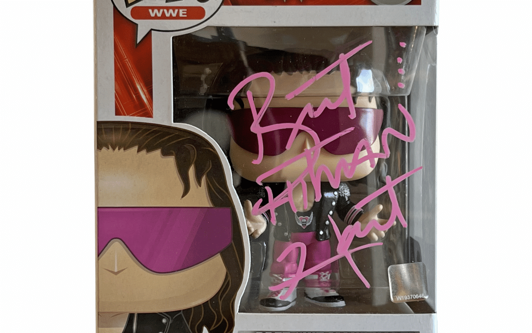 WWE – Brett Hit Man Hart – Funko Pop 68 Signed by Brett Hart +CoA