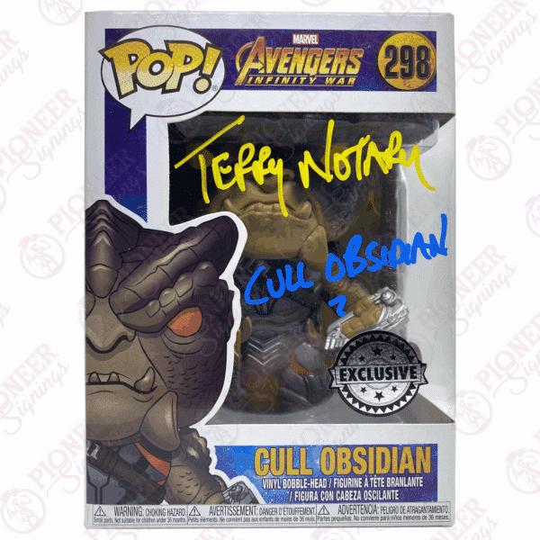The Avengers: Infinity War Cull Obsidian 298 Funko Pop! signed by Terry Notary - Pioneer Signings