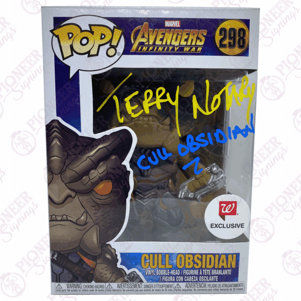 The Avengers: Infinity War Cull Obsidian 298 Funko Pop! signed by Terry Notary - Pioneer Signings