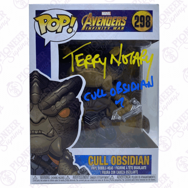 The Avengers: Infinity War Cull Obsidian 298 Funko Pop! signed by Terry Notary - Pioneer Signings