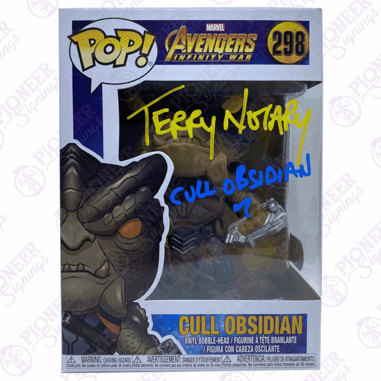 The Avengers: Infinity War Cull Obsidian 298 Funko Pop! signed by Terry Notary - Pioneer Signings