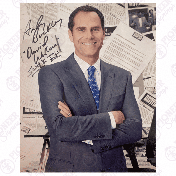The Office (US) 'David Wallace' 8" x 10" Print Signed by Andy Buckly with Quote - Pioneer Signings
