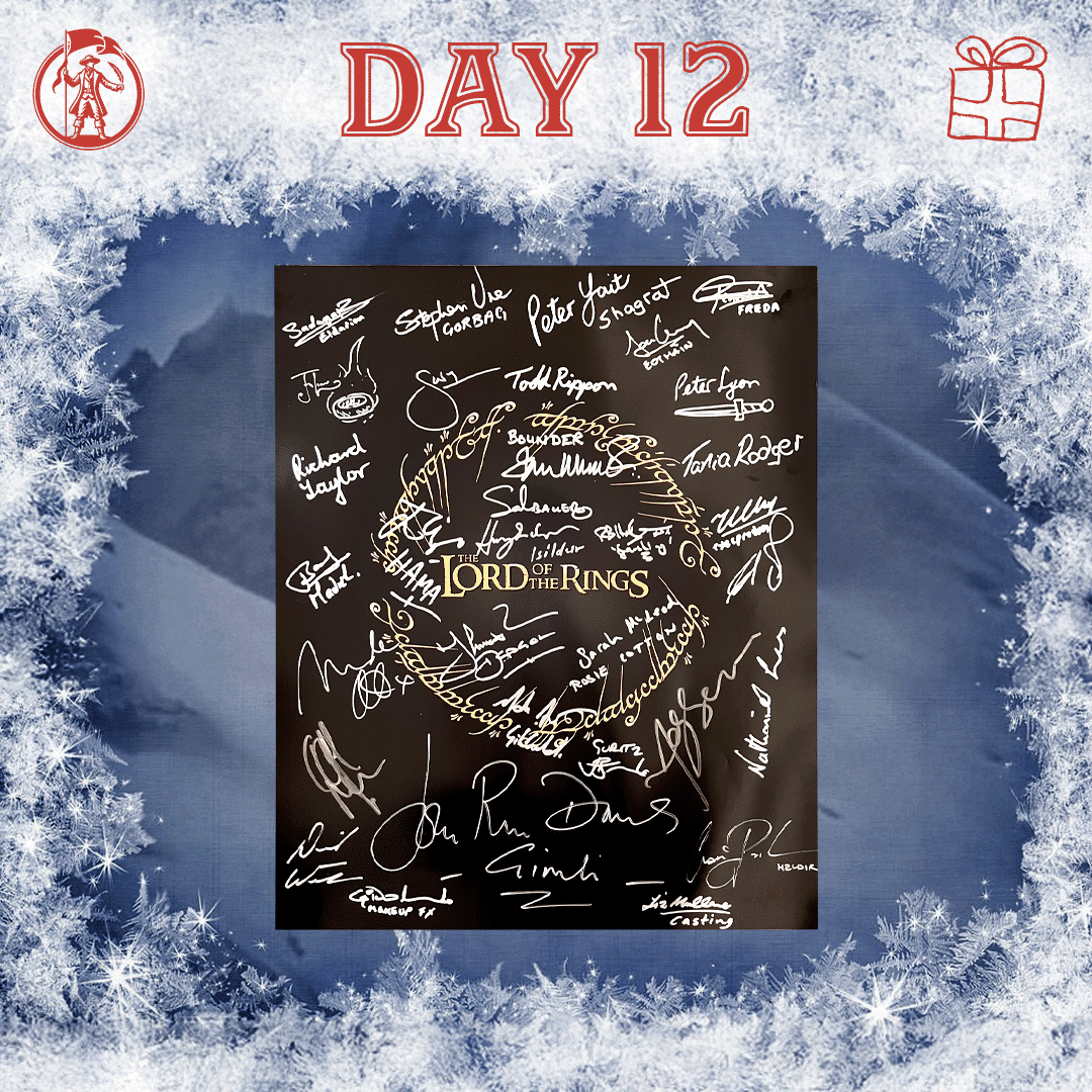 Day 12 - Lord of the Rings - 12 Days of Christmas Raffle - Pioneer Signings