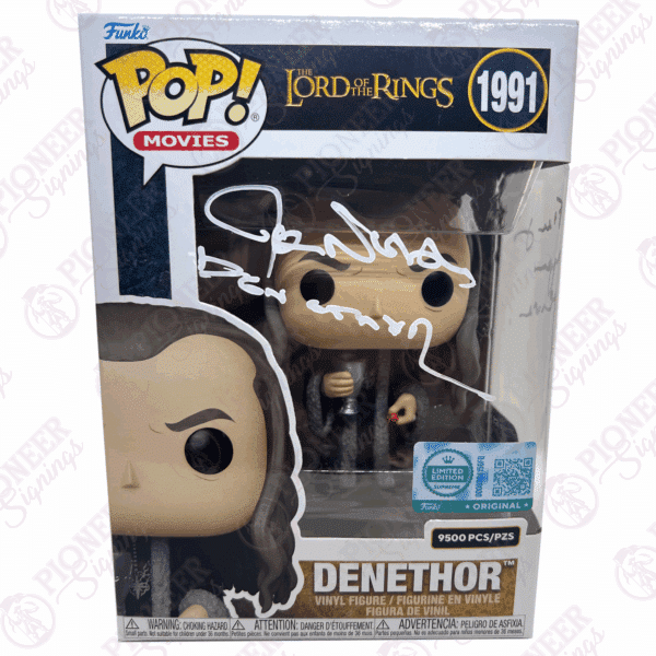 The Lord of the Rings - Denethor 1991 Limited Edition Funko Pop - John Noble - Pioneer Signings