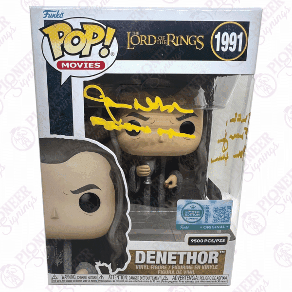 The Lord of the Rings - Denethor 1991 Limited Edition Funko Pop - John Noble - Pioneer Signings
