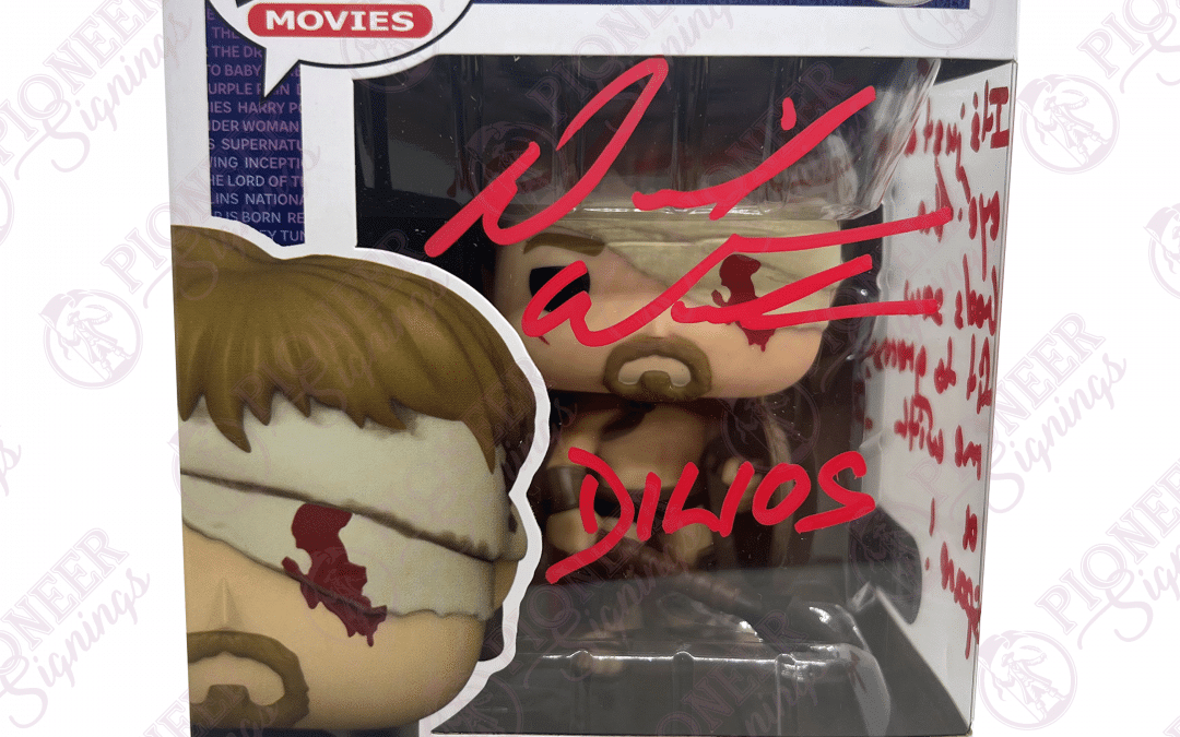 300 ‘Dilios’ Funko Pop 1472 – Signed by David Wenham with CN & Quote (Red1) +CoA