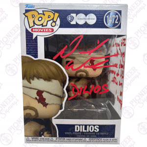300 ‘Dilios' Funko Pop 1472 - Signed by David Wenham with Character Name and Quote 'It's Just an Eye, The Gods saw fit to grace me with a spare!' — perfect for 300 collectors and fans alike! - Pioneer Signings