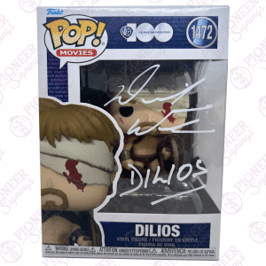 300 ‘Dilios' Funko Pop 1472 - Signed by David Wenham with Character Name in white - Pioneer Signings
