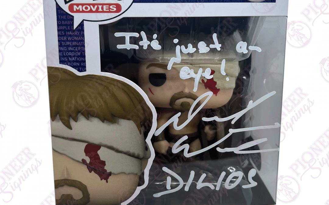 300 ‘Dilios’ Funko Pop 1472 – Signed by David Wenham with CN & Quote on Front (white1) +CoA