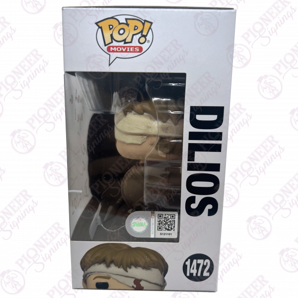300 ‘Dilios' Funko Pop 1472 - Signed by David Wenham with Character Name and quote in white - Pioneer Signings