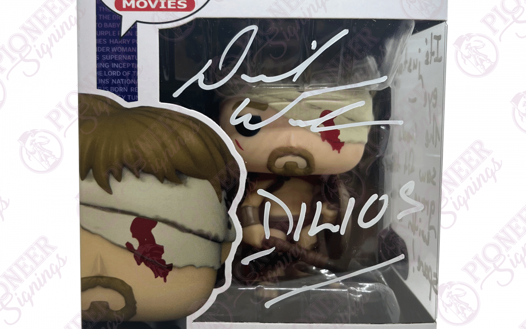 300 ‘Dilios’ Funko Pop 1472 – Signed by David Wenham with CN & Quote (white2) +CoA