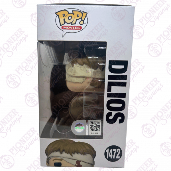300 ‘Dilios' Funko Pop 1472 - Signed by David Wenham with Character Name in white - Pioneer Signings