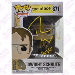 The Office 'Dwight Schrute' Funko Pop! 871 Signed by Rainn Wilson with Quote - Pioneer Signings