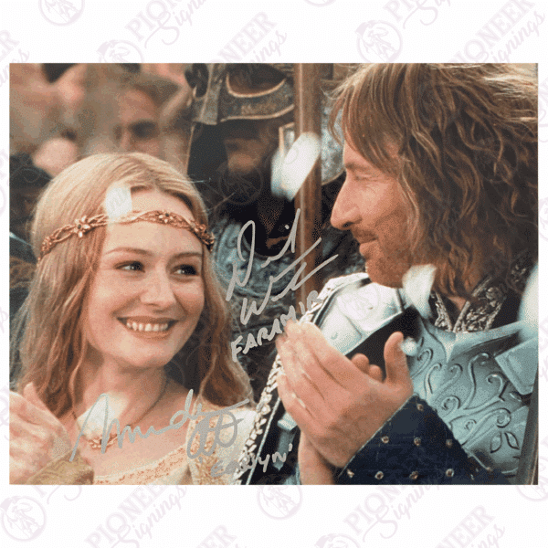 Eowyn & Faramir 'Coronation' 8" x 10" Print Signed by Miranda Otto & David Wenham - Pioneer Signings