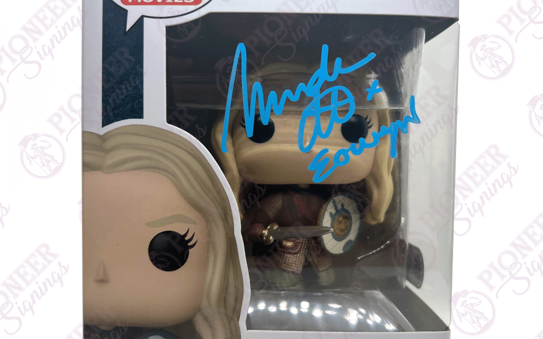 Lord of the Rings Exclusive “Eowyn” Funko Pop 1743 Signed by Miranda Otto with Character Name (Blue) +CoA