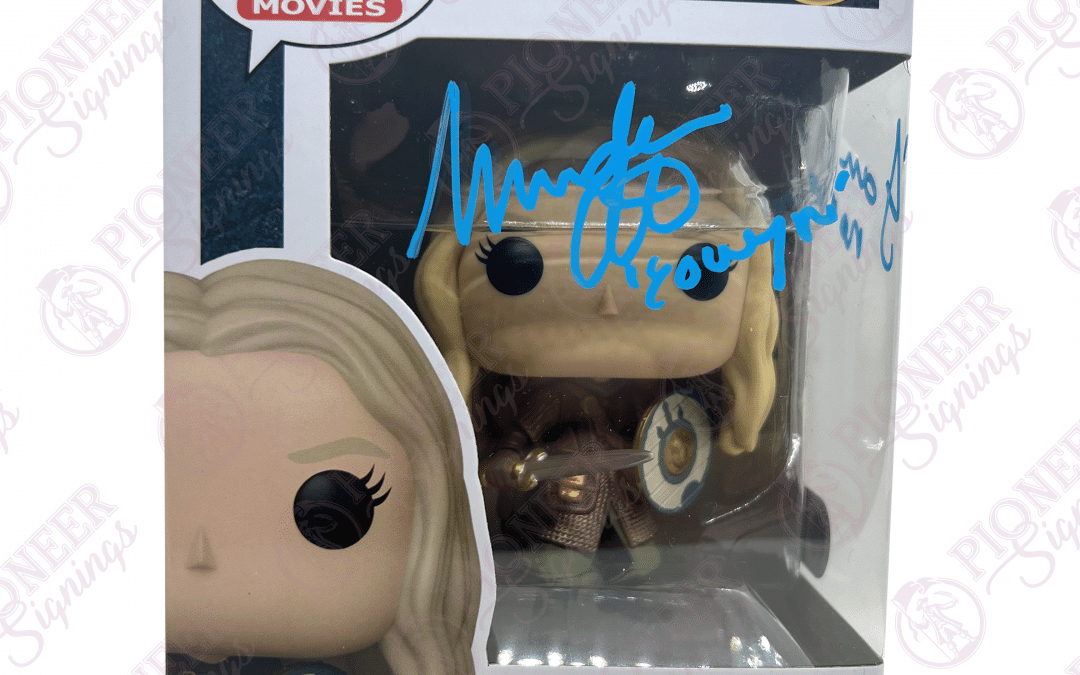 Lord of the Rings Exclusive “Eowyn” Funko Pop 1743 Signed by Miranda Otto with Character Name  & Quote (Blue) +CoA