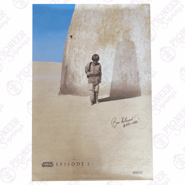 Star Wars Episode I: The Phantom Menace original teaser quad poster signed by Brian Blessed (Boss Nass)