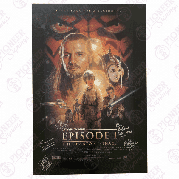 Star Wars Episode I: The Phantom Menace Signed Original Single Sided One Sheet Poster (Silver) (CoA optional)