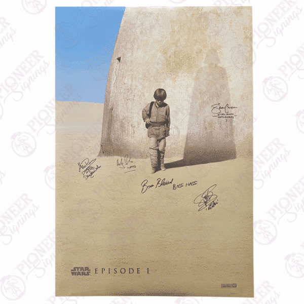 Star Wars Episode I: The Phantom Menace Signed Original Teaser One Sheet Poster (Black) (CoA optional)