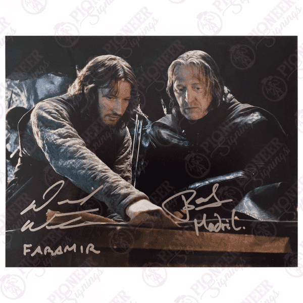Faramir & Madril 8" x 10" Print Signed by David Wenham & John Bach - Pioneer Signings