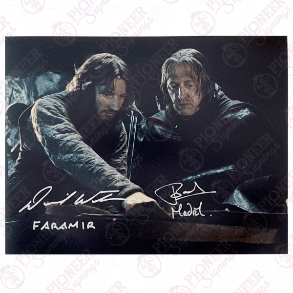 Faramir & Madril 11" x 14" Print Signed by David Wenham & John Bach - Pioneer Signings