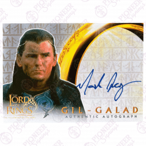 The Lord of the Rings 'Gil-Galad' custom Topps inspired trading card signed by Mark Ferguson - Pioneer Signings