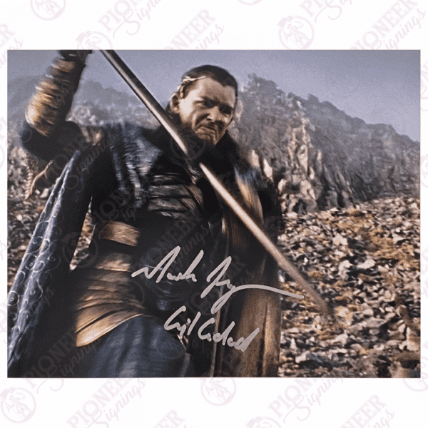 Lord of the Rings: Gil-galad 'Spear' 8" x 10" Print Signed by Mark Ferguson (Silver) (CoA optional)