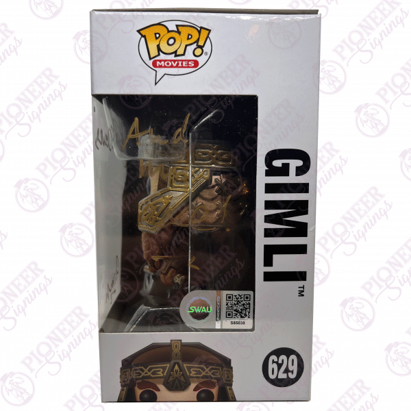 Lord of the Rings Exclusive "Gimli" Funko Pop Signed by John Rhys-Davies - Pioneer Signings
