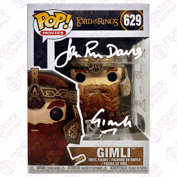 Lord of the Rings Exclusive "Gimli" Funko Pop Signed by John Rhys-Davies - Pioneer Signings