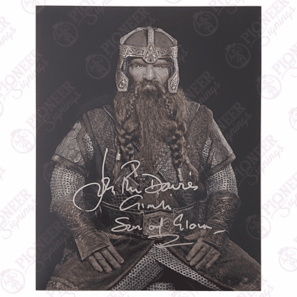 Gimli 8" x 10" Print Signed by John Rhys-Davies - Pioneer Signings
