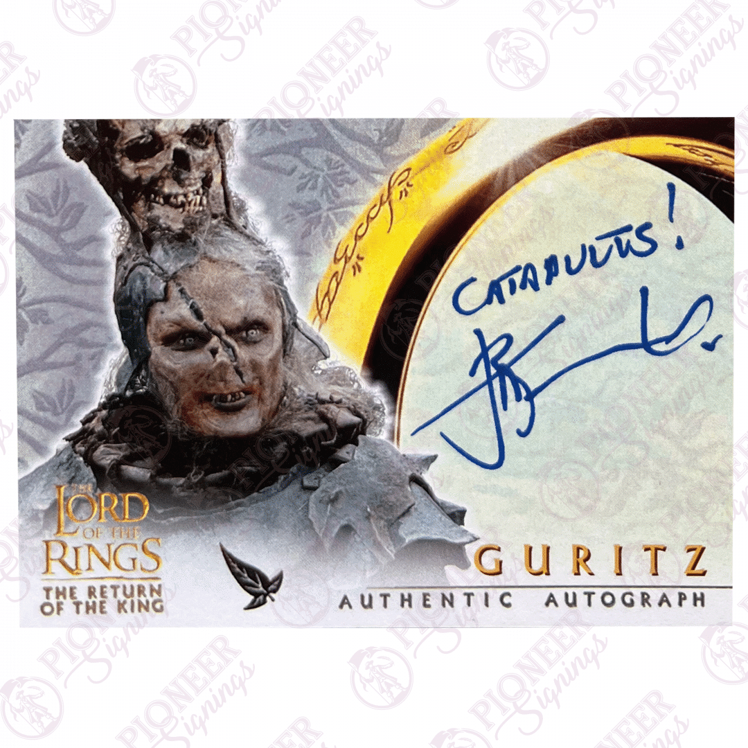 The Lord of the Rings 'Guritz' Custom Trading Card signed by Joel