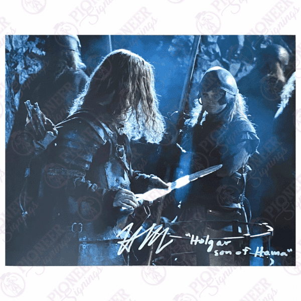 The Lord of the Rings - Holgar, Son of Hama - 8x10 Print signed by Henry Mortensen - Pioneer Signings